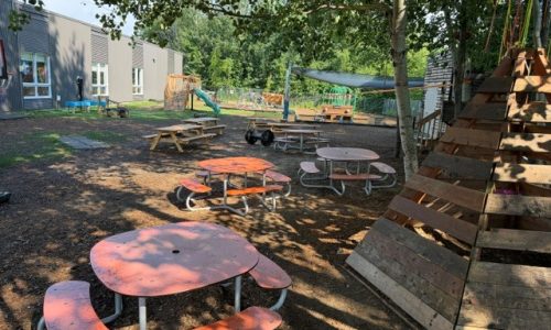 Cap-Santé, tables de pique-nique
